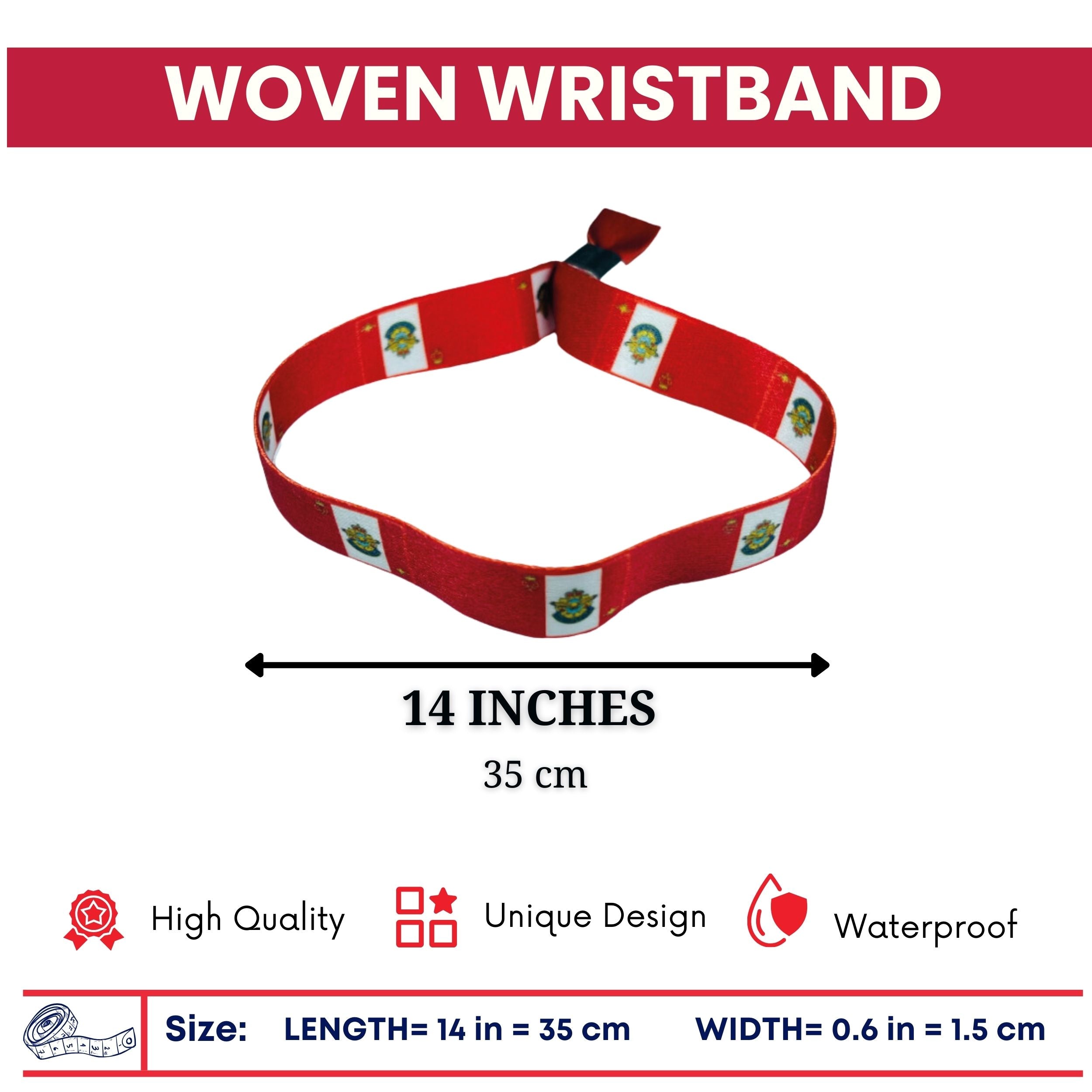 Woven Wristband – Flag Royal Canadian Cadets – Canadá – P1427