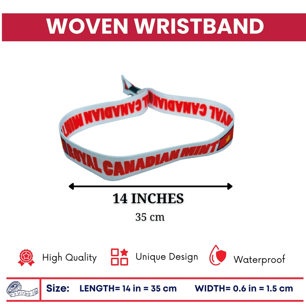 Woven Wristband – Flag Royal Canadian Mint – Canadá – P1468