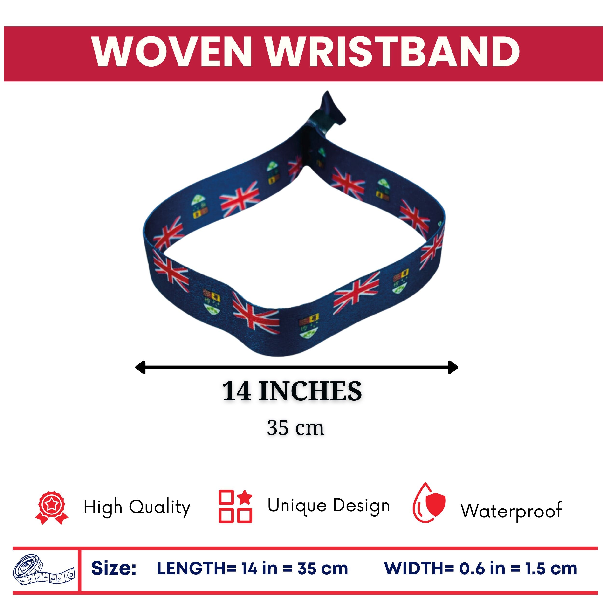 Woven Wristband – Flag Royal Canadian Navy – Canadá – P1435