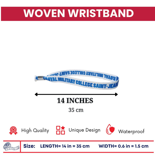 Woven Wristband – Flag Royal Military College Saint-Jean – Canadá – P2548