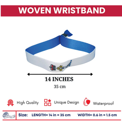 Woven Wristband – Flag Royal Military College Saint-Jean – Canadá – P2550