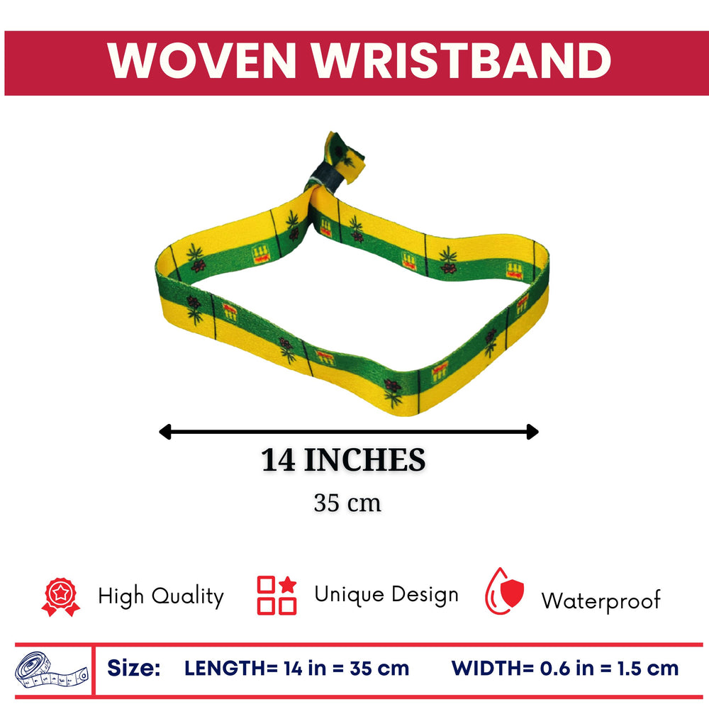 Woven Wristband – Flag Of Saskatchewan – Canadá – P2518