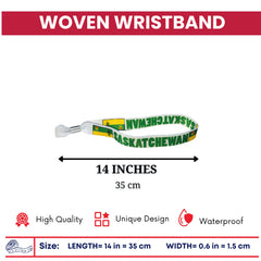 Woven Wristband – Flag Of Saskatchewan – Canadá – P2519