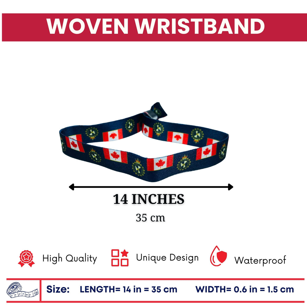 Woven Wristband - Flag The Canada Border Services Agency - Canadá - P1447