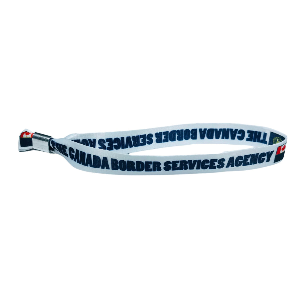 Woven Wristband - Flag The Canada Bordes Services Agency - Canadá - P1448