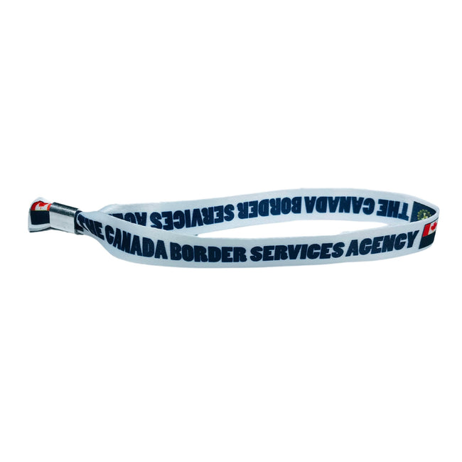 Woven Wristband - Flag The Canada Bordes Services Agency - Canadá - P1448
