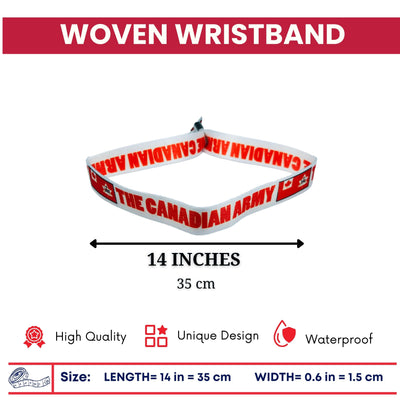 Woven Wristband - Flag The Canadian Army - Canadá - P1450