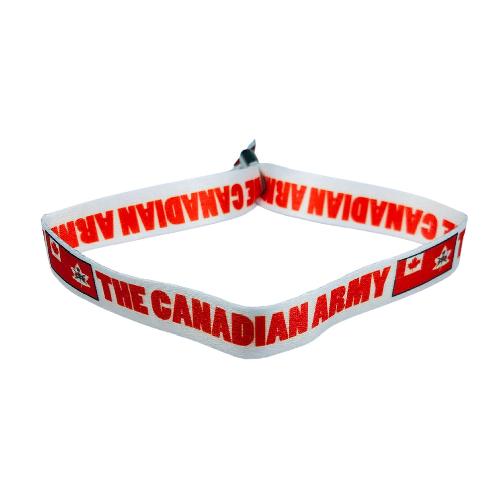 Woven Wristband - Flag The Canadian Army - Canadá - P1450