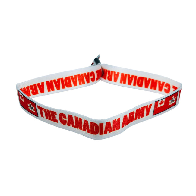 Woven Wristband - Flag The Canadian Army - Canadá - P1450