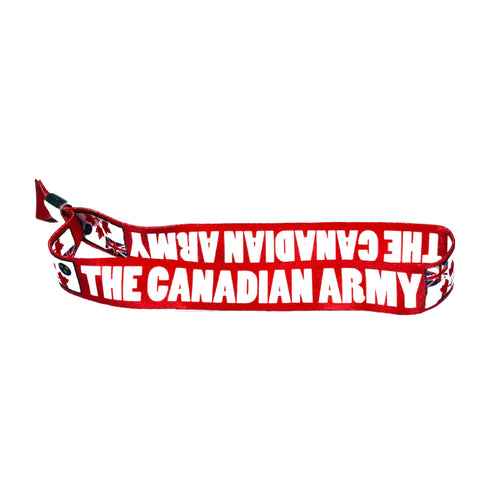 Woven Wristband - Flag The Canadian Army - Canada - P1452