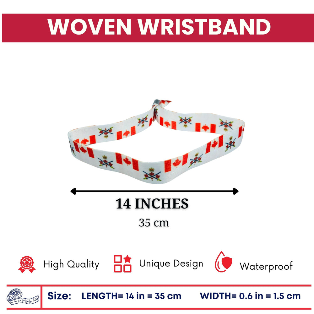 Woven Wristband - Flag The Canadian Army - Canadá - P1453