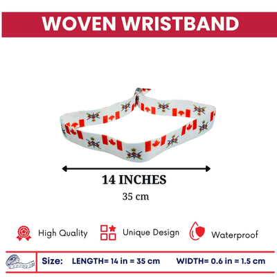 Woven Wristband - Flag The Canadian Army - Canadá - P1453