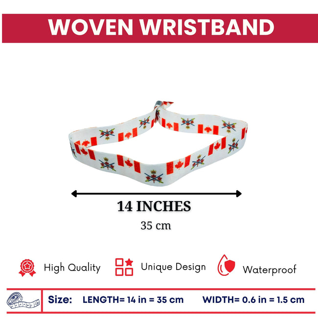 Woven Wristband - Flag The Canadian Army - Canadá - P1453