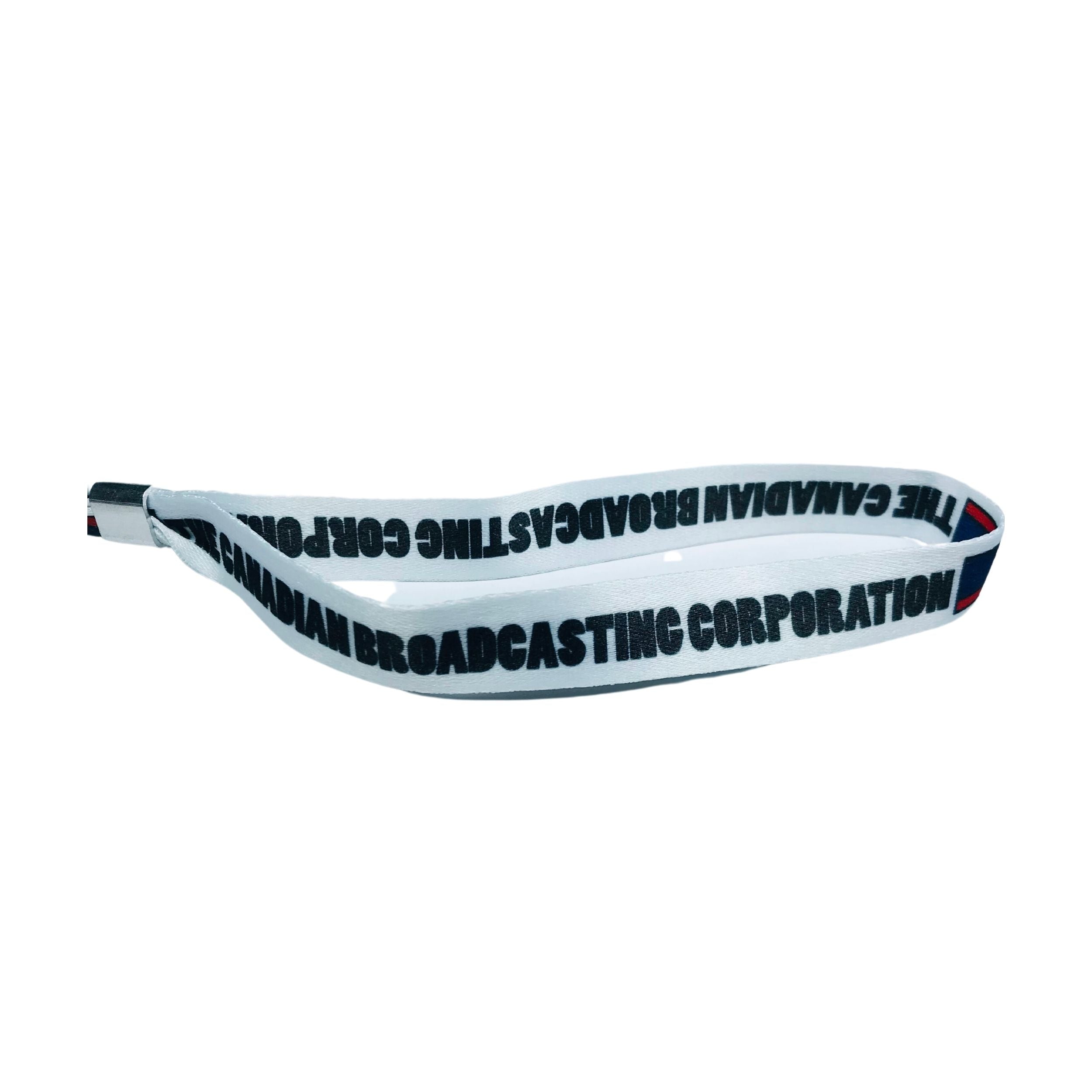 Woven Wristband - Flag The Canadian Broadcasting Corporation - Canadá - P1456