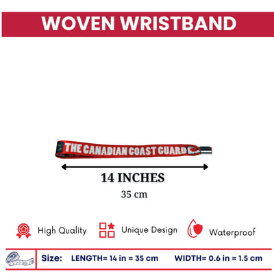Woven Wristband – Flag The Canadian Coast Guard – Canadá – P1438