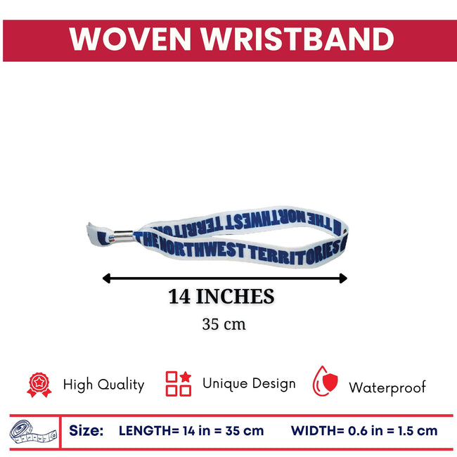 Woven Wristband – Flag The Northwest Territories – Canadá – P2515