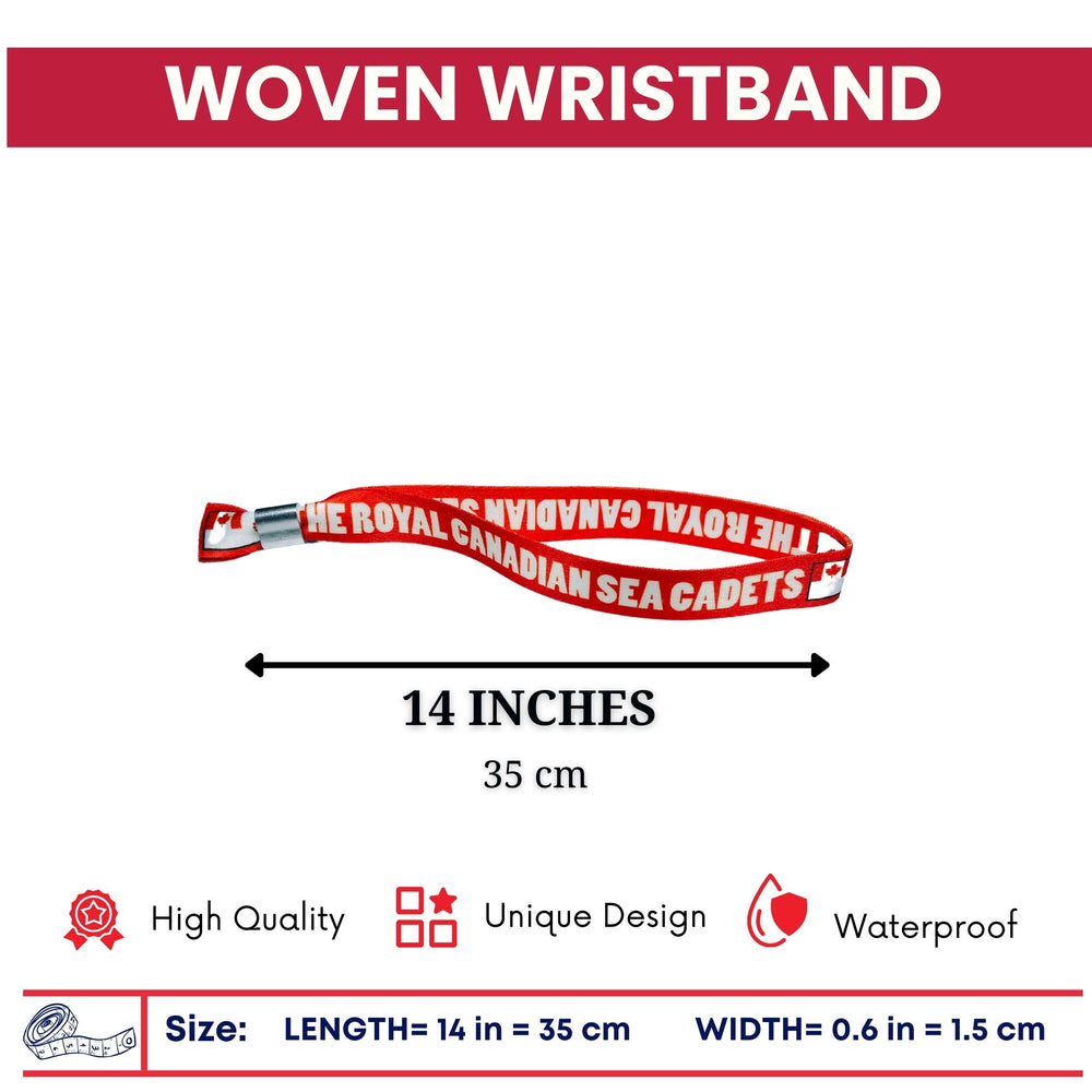 Woven Wristband - Flag The Royal Canadian Sea Cadets - Canadá - P1442