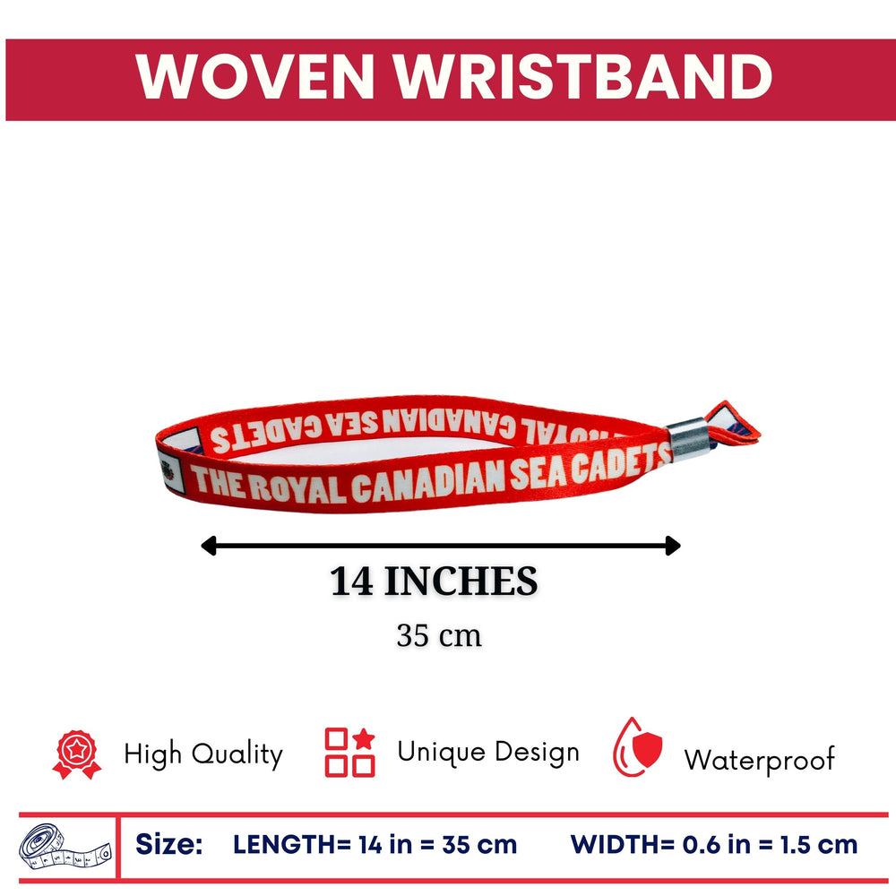 Woven Wristband - Flag The Royal Canadian Sea Cadets - Canadá - P1444
