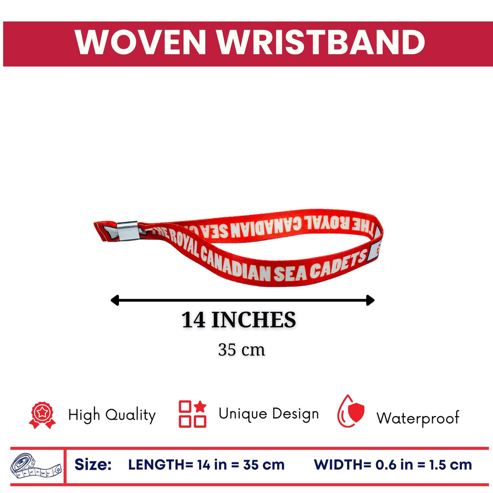 Woven Wristband - Flag The Royal Canadian Sea Cadets - Canadá - P1446