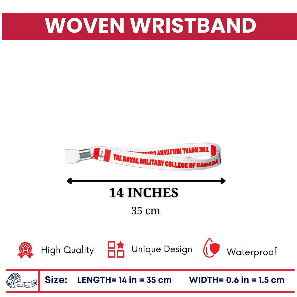 Woven Wristband – Flag The Royal Military College – Canadá - P2513