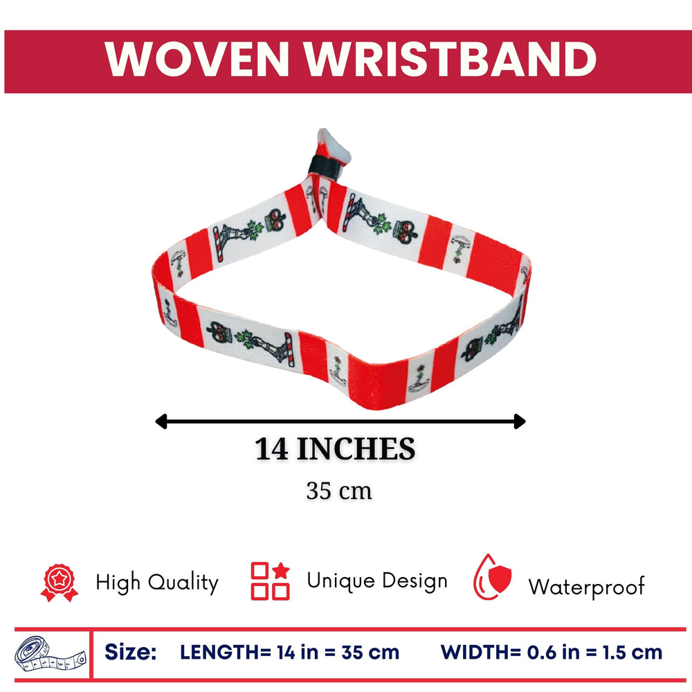 Woven Wristband - Flag The Royal Military College – Canadá – P2511