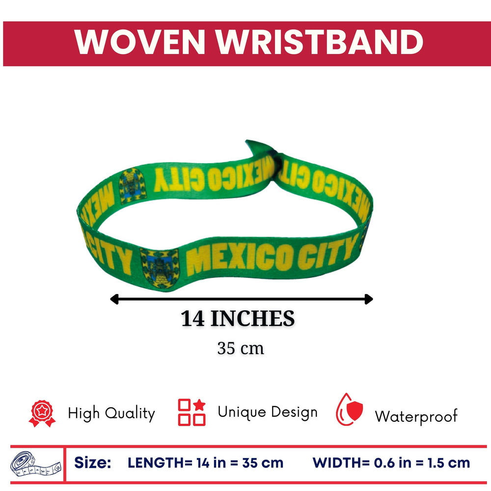 Woven Wristband – Shield of Mexico City - Mexico - P2697