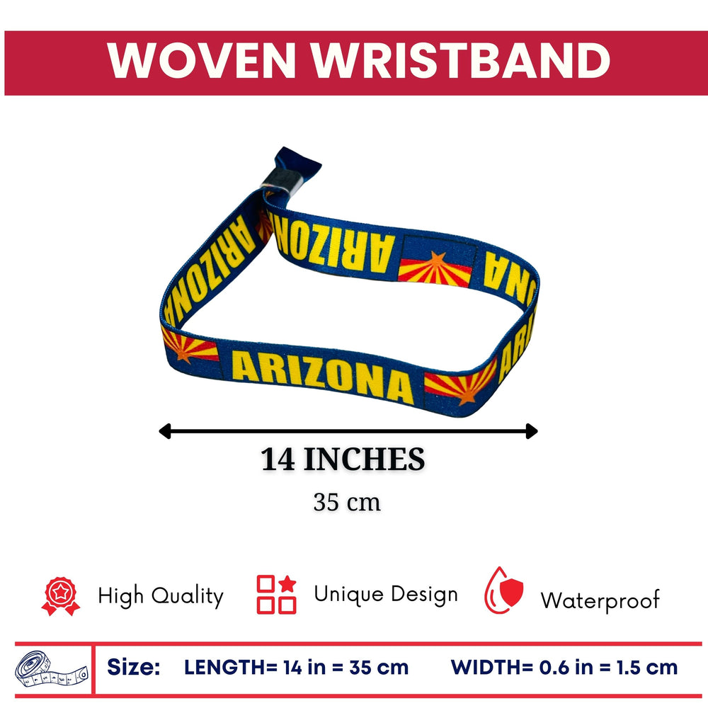 Woven Wristband - State Flag Arizona - USA - P1898
