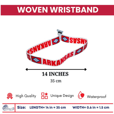 Woven Wristband - State Flag Arkansas – USA – P1904