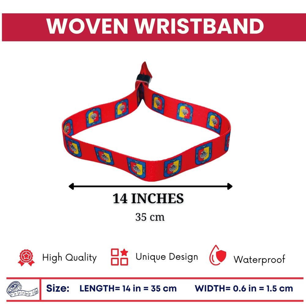 Woven Wristband – Shield of Baja California Sur – Mexico - P2592