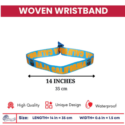 Woven Wristband - Shield of Baja California - Mexico - P2590