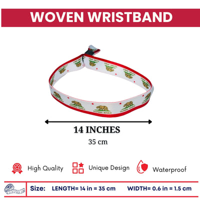 Woven Wristband – State Flag California – USA – P1905