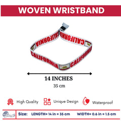 Woven Wristband – State Flag California – USA – P1906