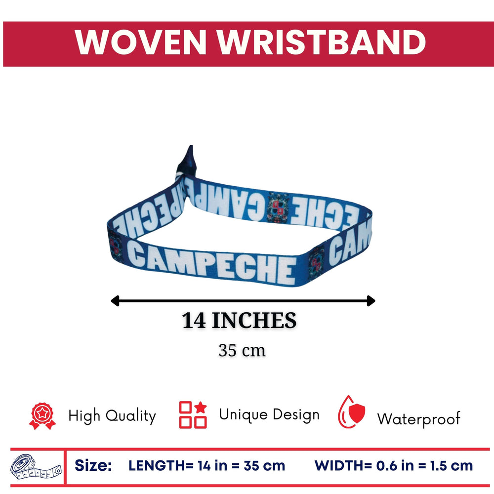 Woven Wristband – Shield of Campeche - Mexico - P2595