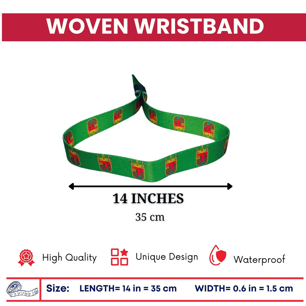 Woven Wristband – Shield of Chiapa - Mexico - P2597