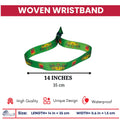 Woven Wristband – Shield of Chiapa - Mexico - P2599