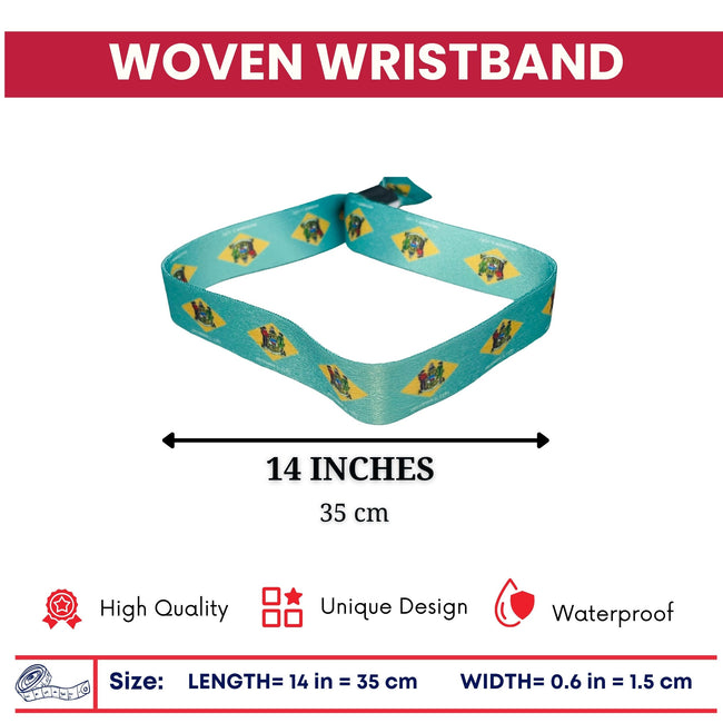 Woven Wristband – State Flag Delaware – USA – P1911