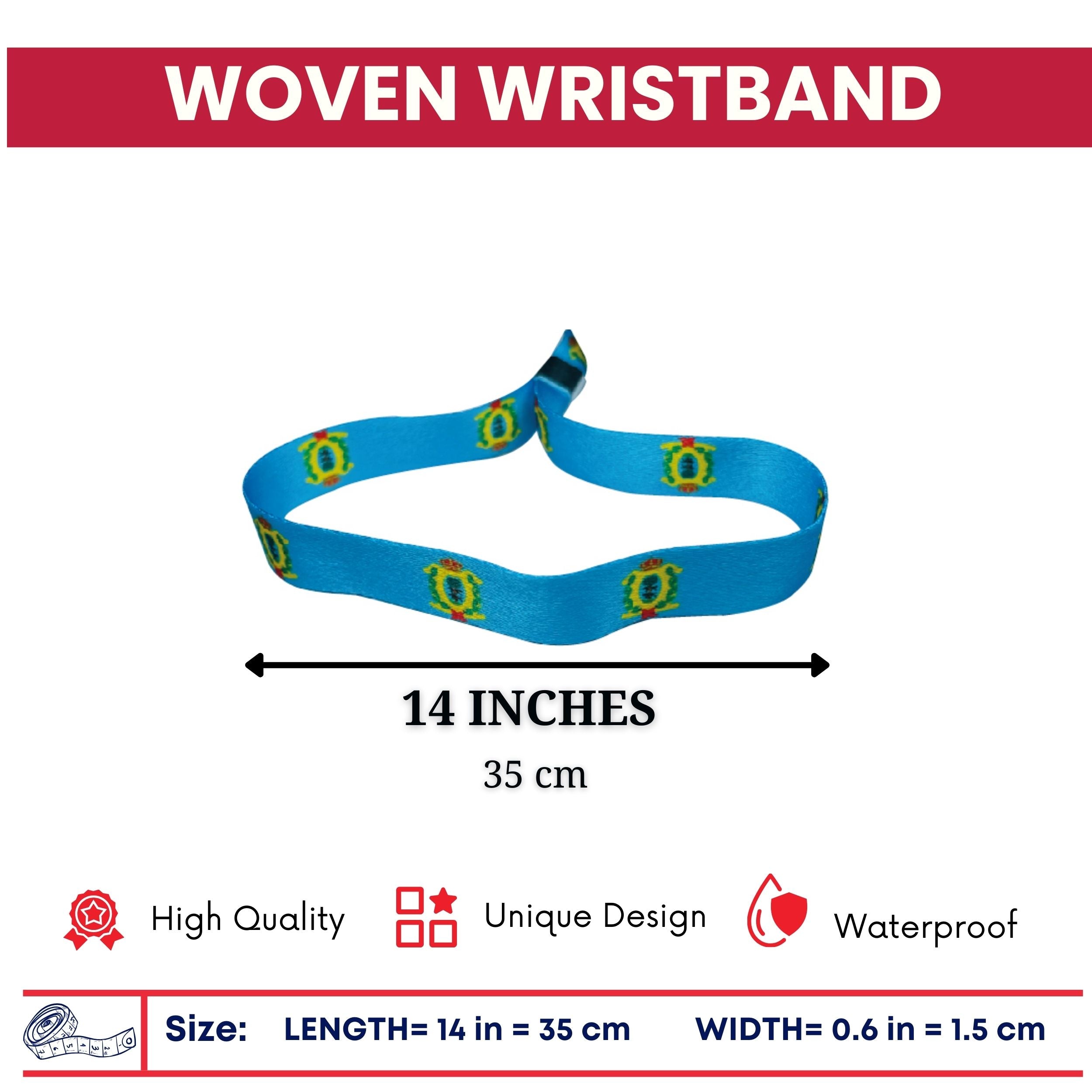 Woven Wristband – Shield Of Durango – Mexico - P2576