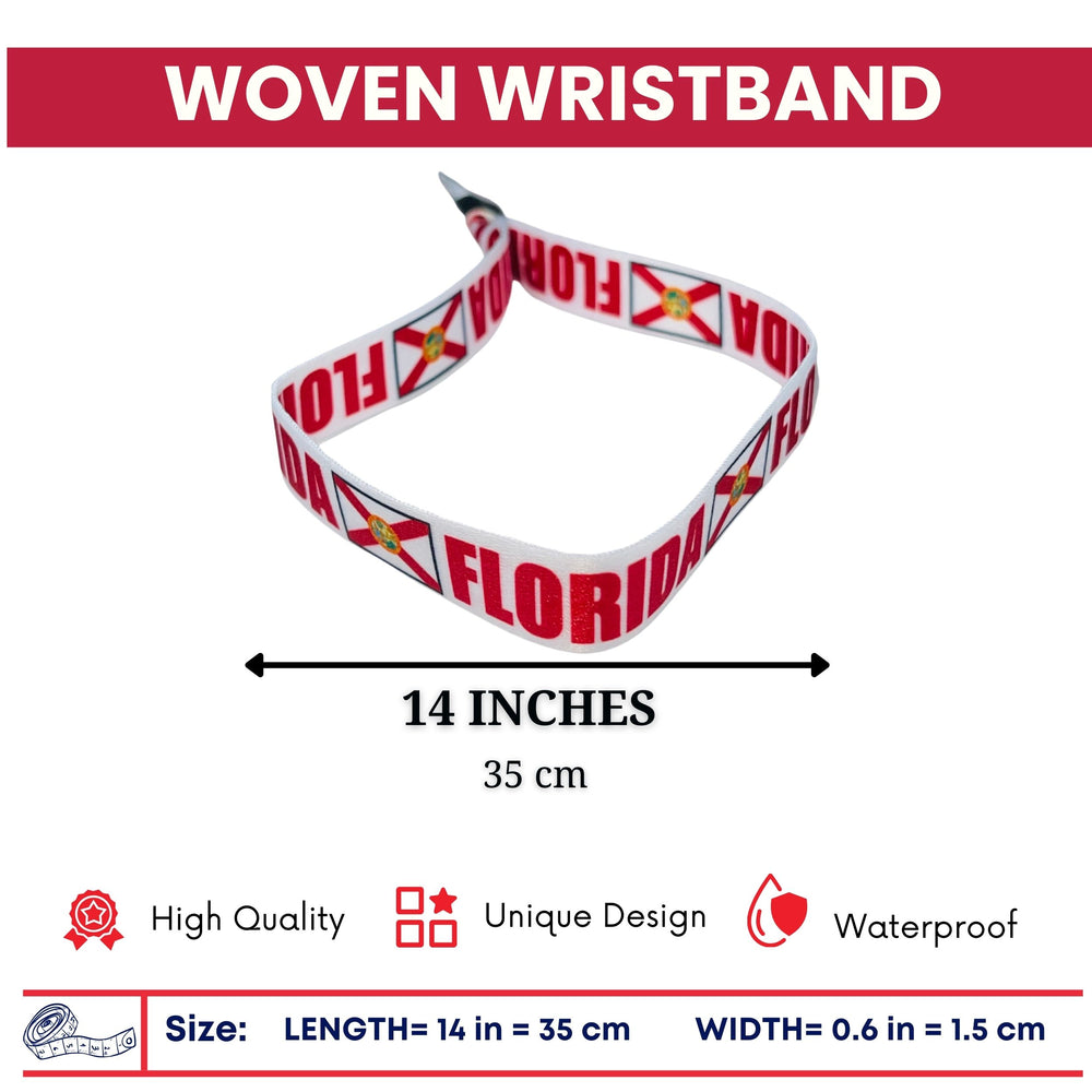 Woven Wristband - State Flag Florida – USA – P1914