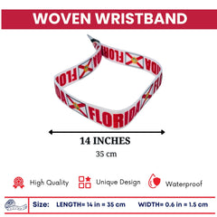 Woven Wristband - State Flag Florida – USA – P1914