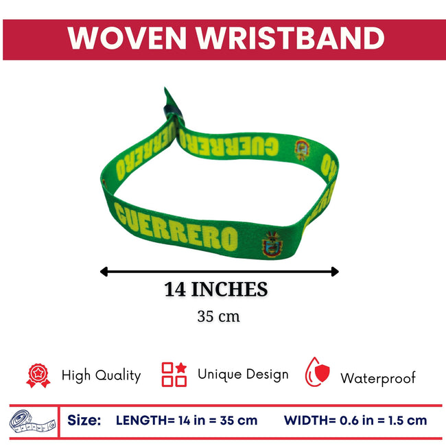 Woven Wristband – Shield of Guerrero - Mexico - P2581