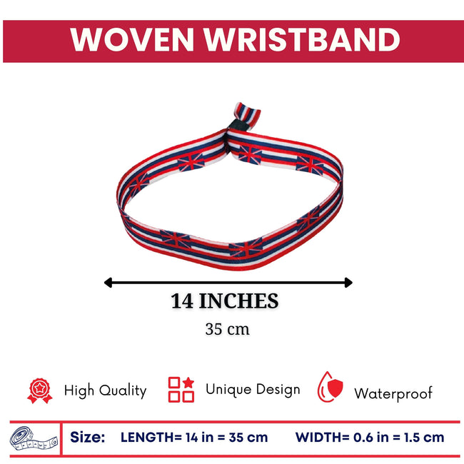 Woven Wristband – State Flag Hawaii – USA – P1888