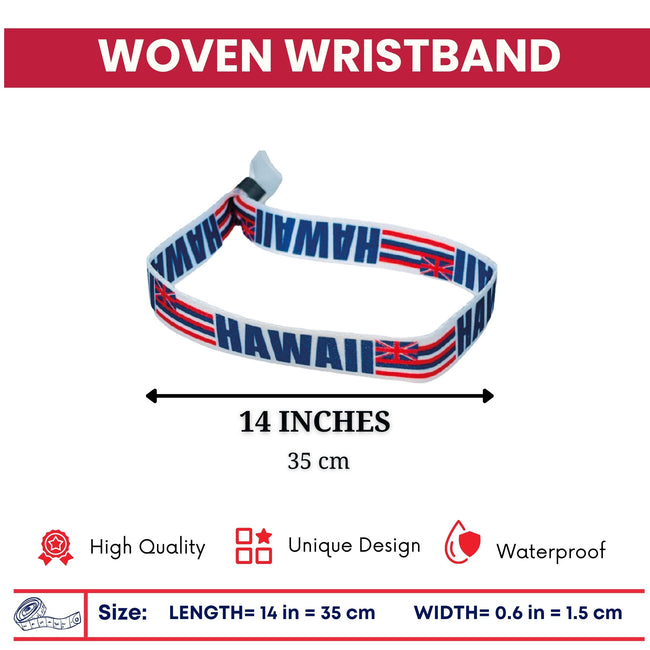 Woven Wristband – State Flag Hawaii – USA – P1889