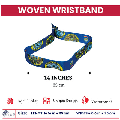 Woven Wristband - State Flag Idaho - USA - P1890
