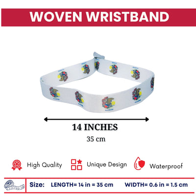 Woven Wristband - State Flag Illinois - USA - P1892