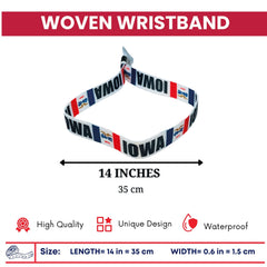 Woven Wristband – State Flag Iowa – USA – P1930