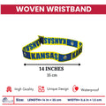 Woven Wristband - State Flag Kansas – USA – P1932
