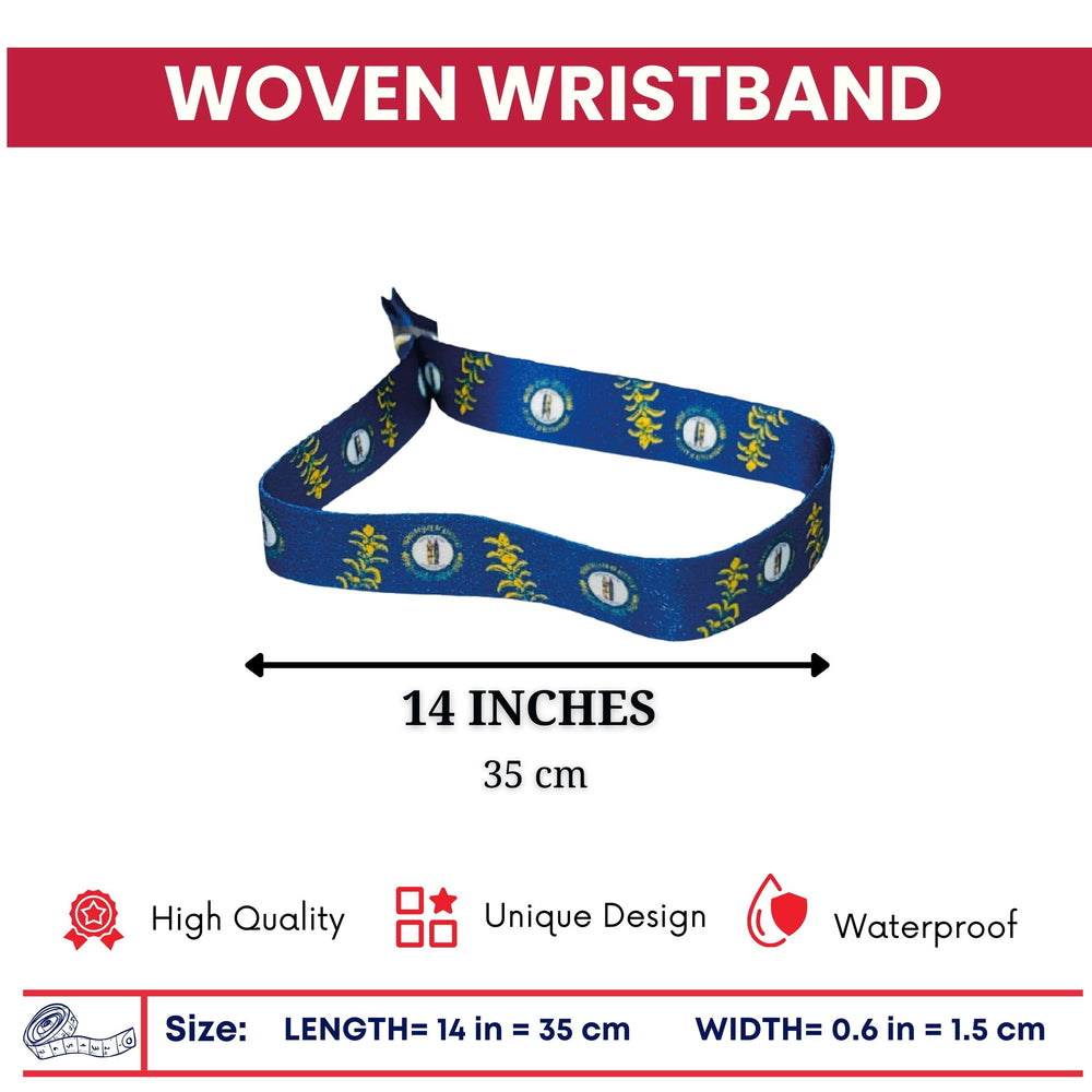 Woven Wristband - State Flag Kentucky - USA - P1900