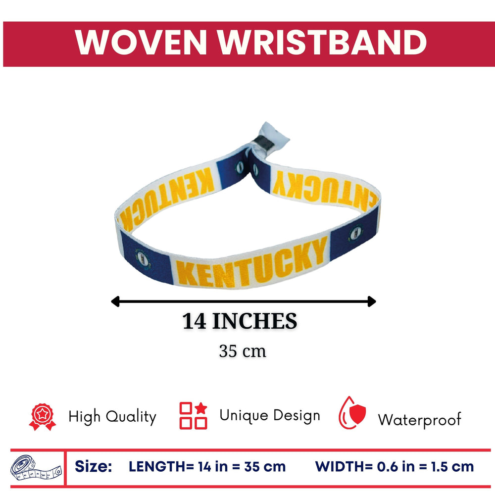 Woven Wristband – State Flag Kentucky – USA – P1901