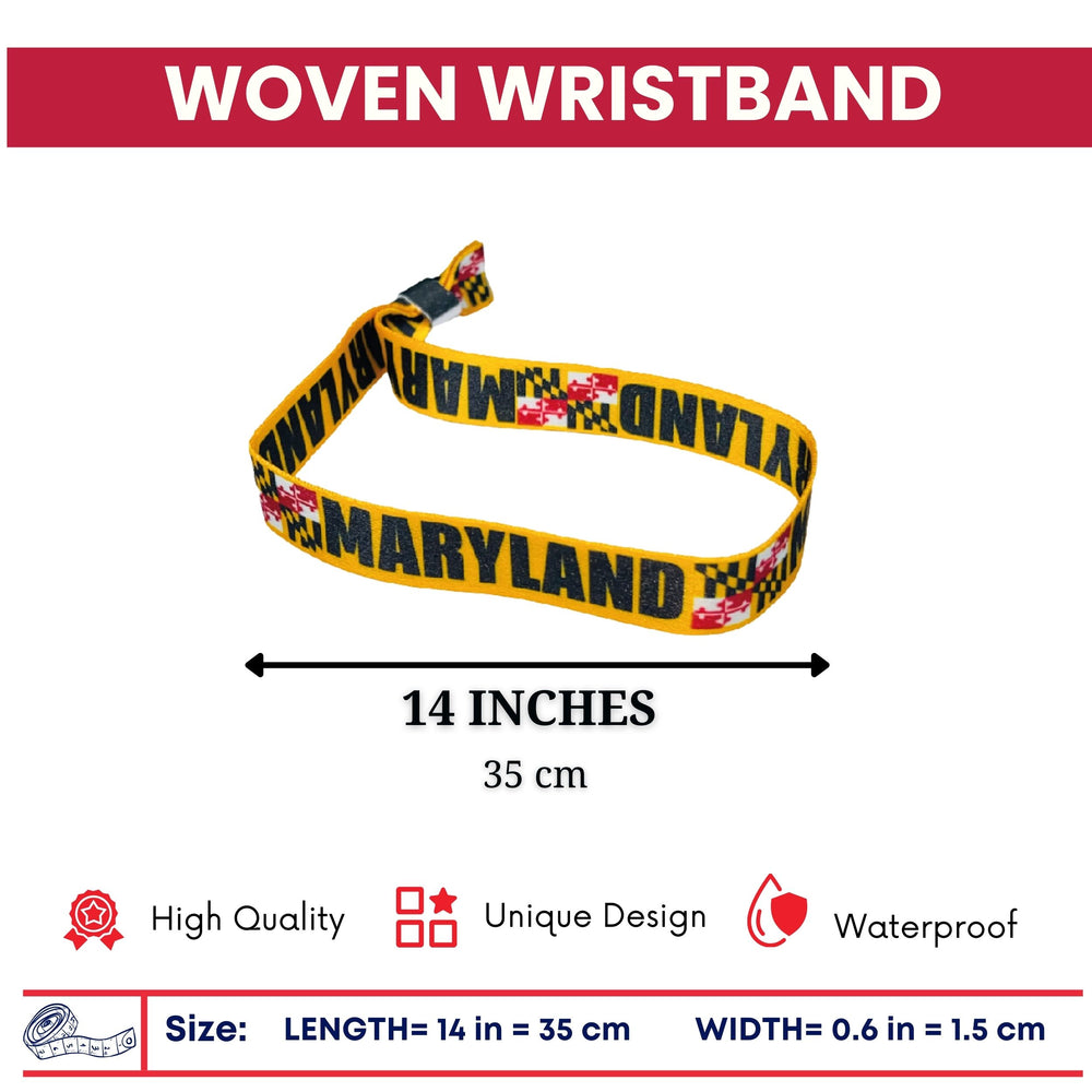 Woven Wristband – State Flag Maryland – USA – P1923