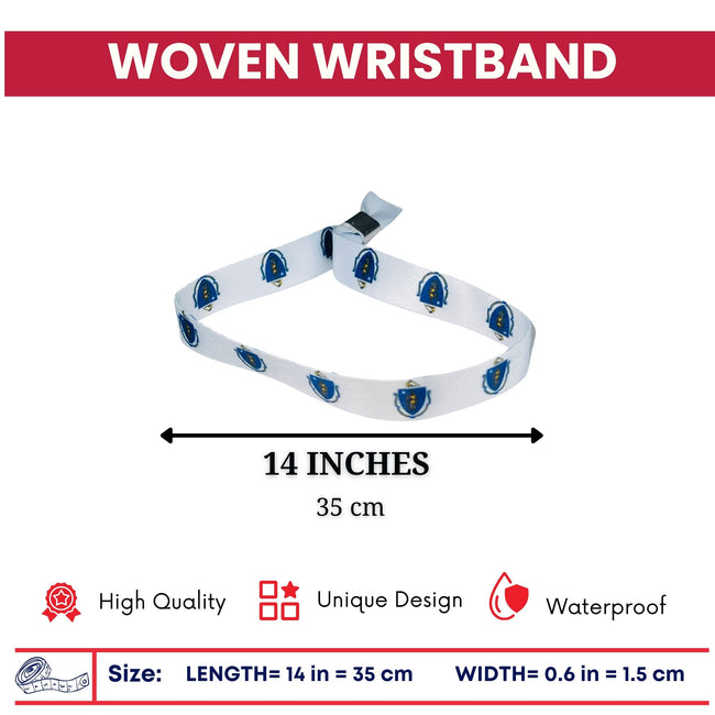 Woven Wristband - State Flag Massachusetts – USA – P1917